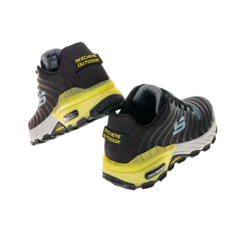 Skechers Max Protect Cushioning Wear-Resistant Low-Top Sports Casual Shoes Black Gray-3