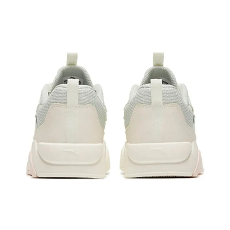 Anta Flame 3.0 Lightweight And Wear resistant Low Top Skateboard Shoes Women's White Blue-3