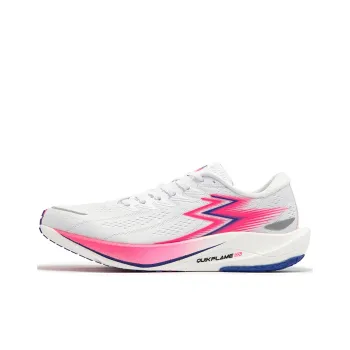 361° 2.5 Pro Anti Slip Wear Resistant Low Top Long Distance Running Shoes Unisex White Pink Red