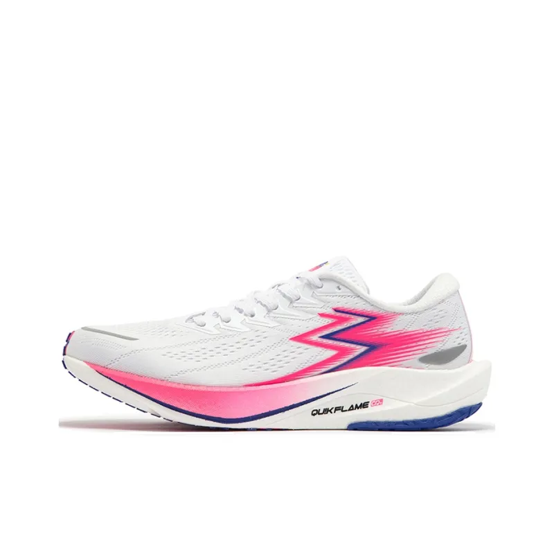 361° 2.5 Pro Anti Slip Wear Resistant Low Top Long Distance Running Shoes Unisex White Pink Red-0