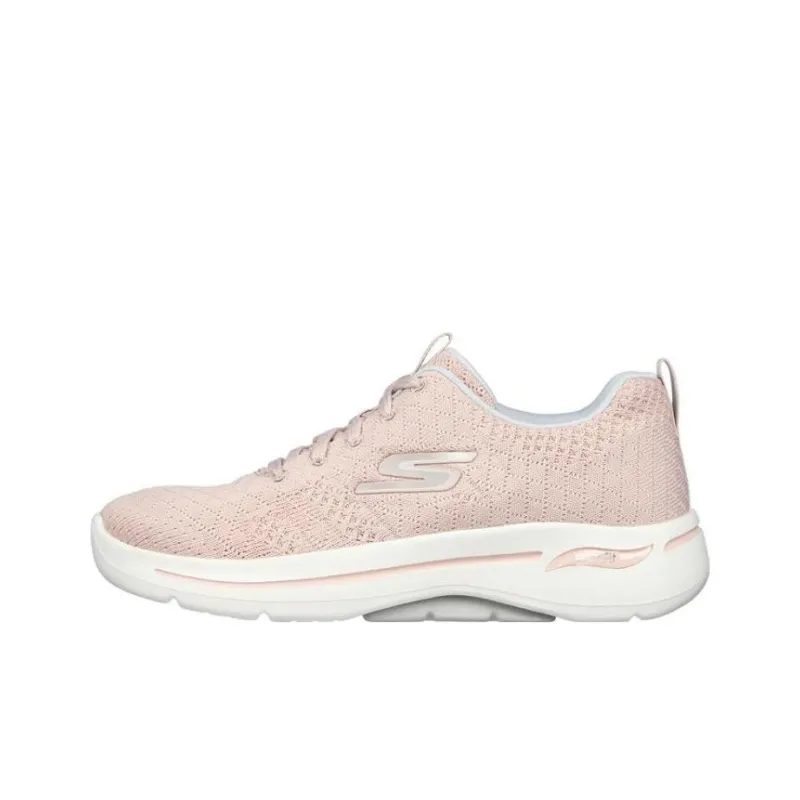 Skechers Go Walk Arch Fit -Unify Anti-Slip Wear-Resistant Breathable Lightweight Low-Top Casual Shoes Women's Pink-0