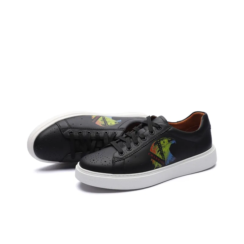 CHARRIOL Low Top Skateboard Shoes Men's Black-2