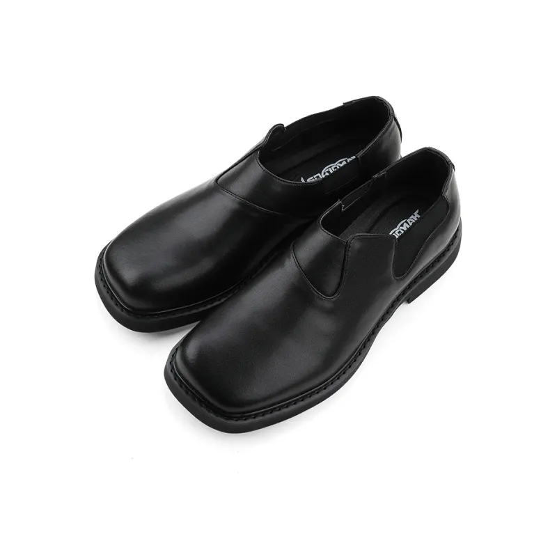 HANQIAORIJI Special shaped Series Casual Shoes 3cm Unisex Black-5