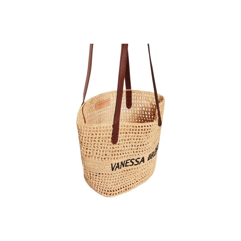 Vanessa Bruno Raffia Handbag Shoulder Bag Women's Natural-2