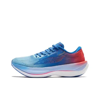 QIAODAN Feiying PB2.0 Anti Slip Wear Resistant Low Top Running Shoes Men's Blue Red Fall/Winter Edition