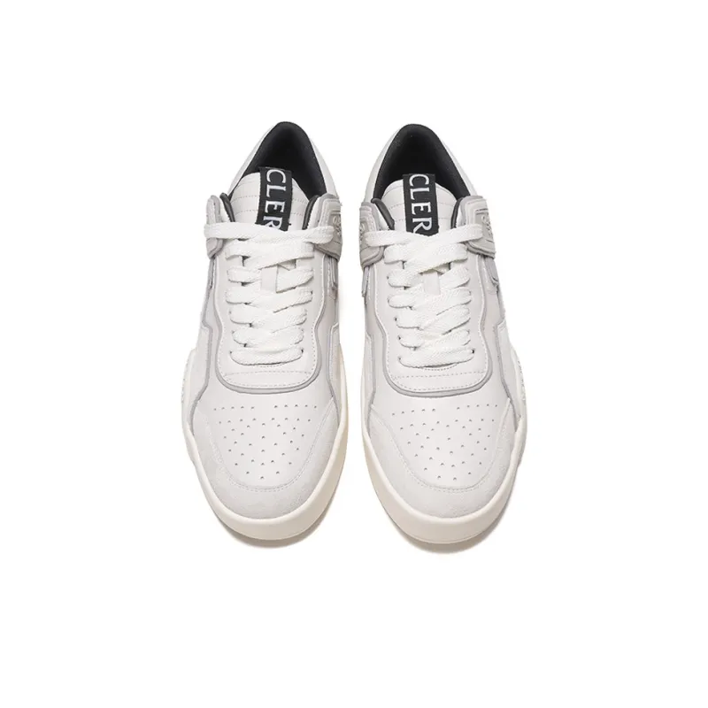 Moncler Promy Low Top Stylish Skateboarding Shoes Men's White-3