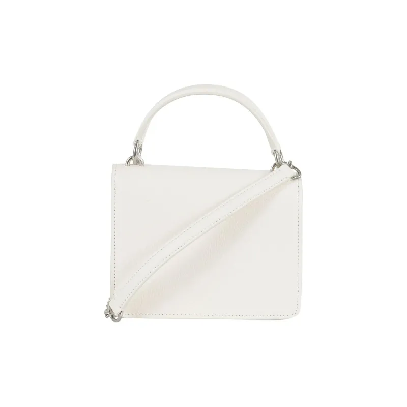 Mulberry Cow Leather Handbag Shoulder Bag Crossbody Bag Small Size Women's White-2