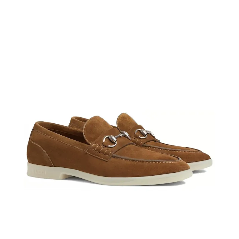 GUCCI Horsebit Loafer 'Brown'-2