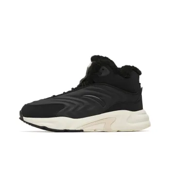 Anta Walker Anti Slip And Wear Resistant Warm High Top Sports Casual Shoes Women's Black