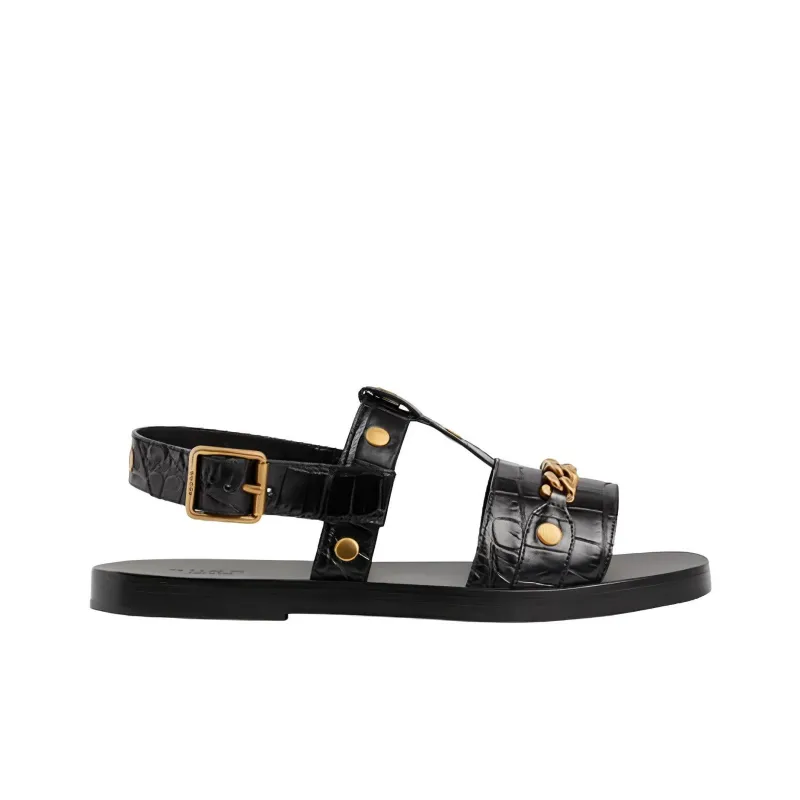 GUCCI Nojum Strap Sandals Men's Black-1