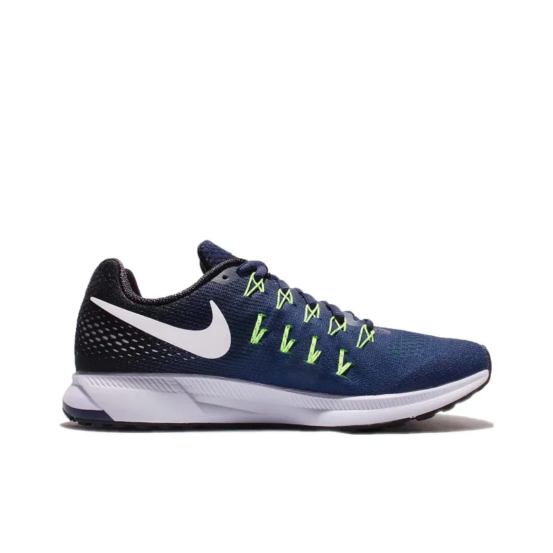 Nike Pegasus 33 Anti Slip Wear Resistant Low Top Running Shoes Men's Blue-1