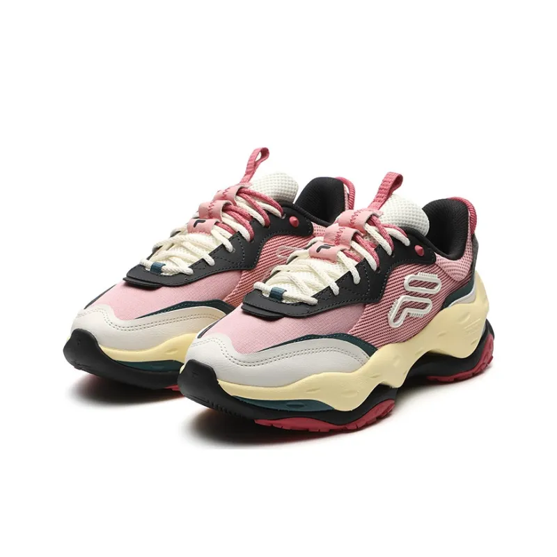 FILA FUSION Cheese Sneakers 'Pink White Red' Women's-1