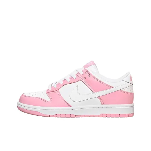 Nike Dunk Skateboard Shoes Women's Low-Top Pink/White