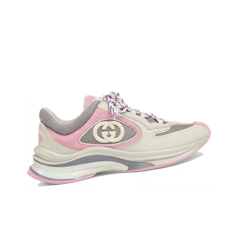 GUCCI Women's Run Sneaker 'Ivory Pink Grey' Women's-1