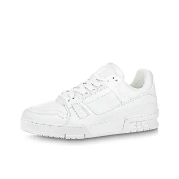 LOUIS VUITTON Trainer Slip Resistant Low Top Skateboard Shoes Women's White