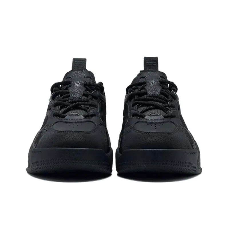 XTEP Liekong Anti Slip And Wear Resistant Height Increasing Low Top Sports Casual Shoes Men's Black-2