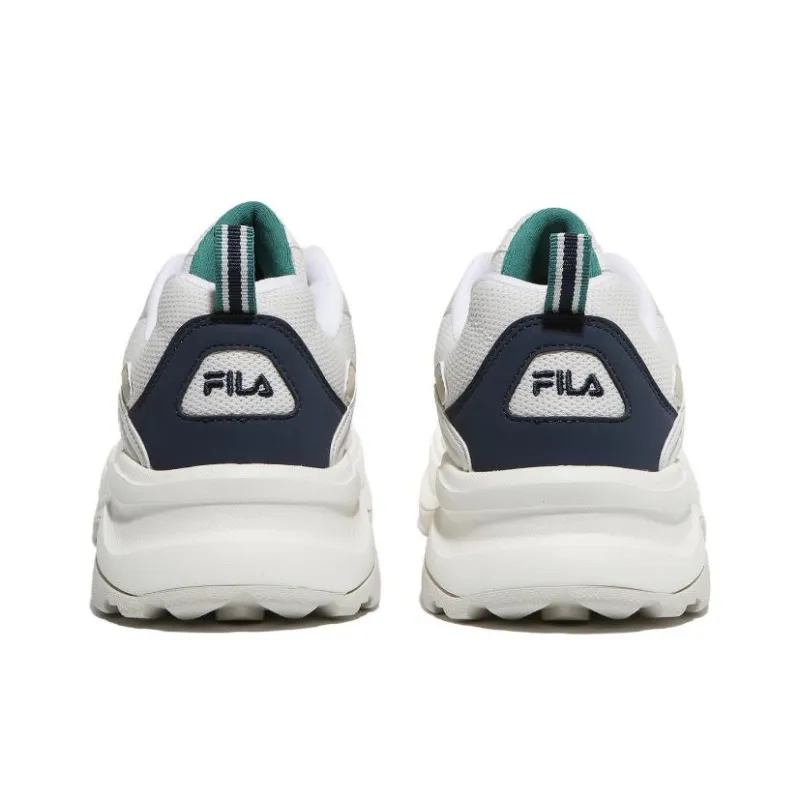 FILA Wood Block Low Top Casual Shoes Unisex White Korean Style-2