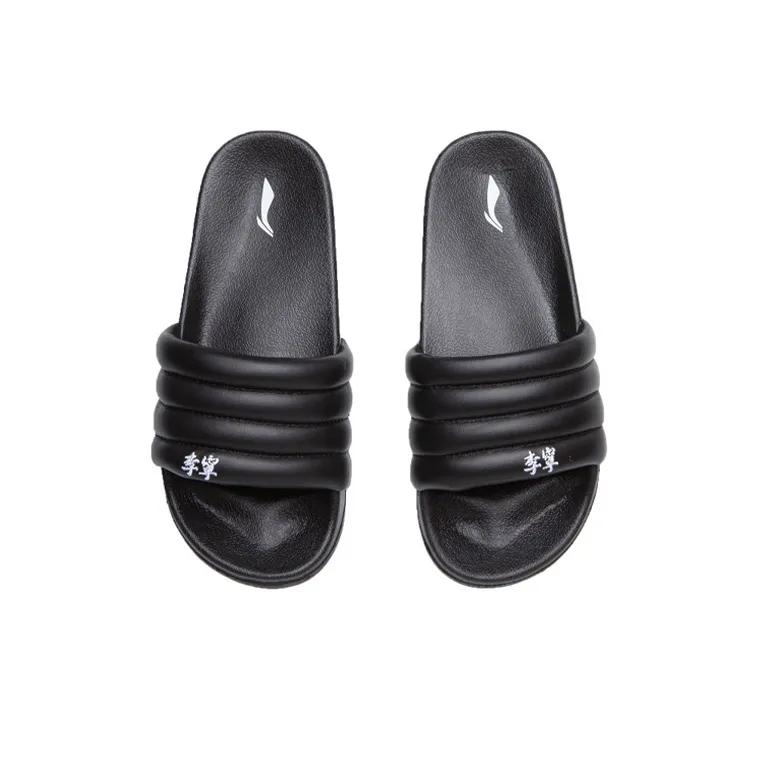 LiNing PFW X 2020 S/S Collection | Bubble Slide Women's Slippers - Black-3