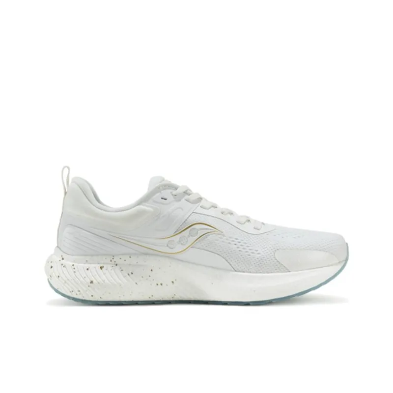 Saucony Surge 2 Anti Slip Wear Resistant Low Top Marathon Running Shoes Unisex White Gray-1