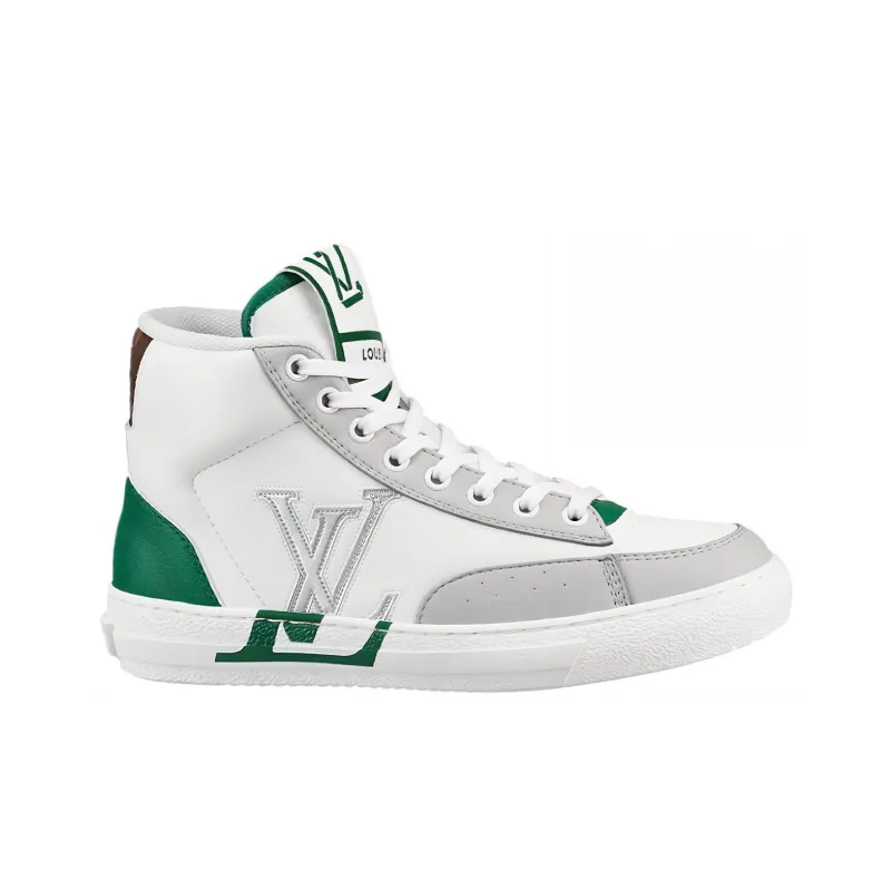 LOUIS VUITTON Charlie Ankle Sneakers 'Grey Green' Women's-1