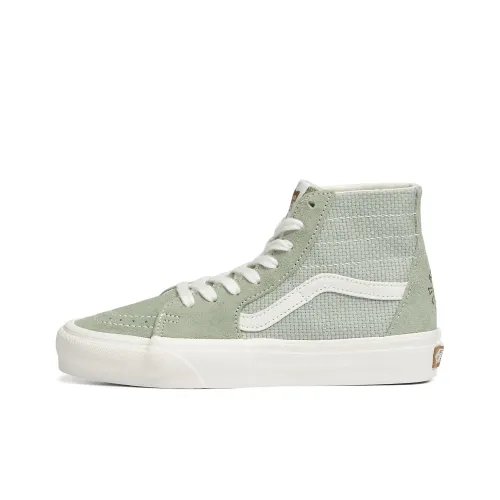 Vans SK8 Skateboard Shoes Unisex High-Top Green/White