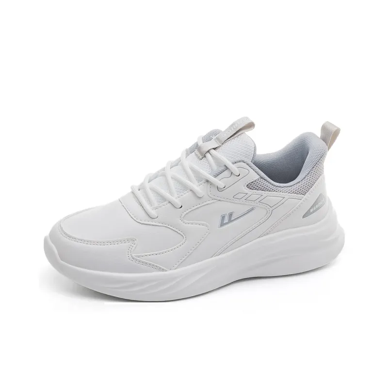 Warrior Shock Absorbing, Non Slip, Wear Resistant, Breathable And Lightweight Low Top Casual Shoes Unisex White Gray-9