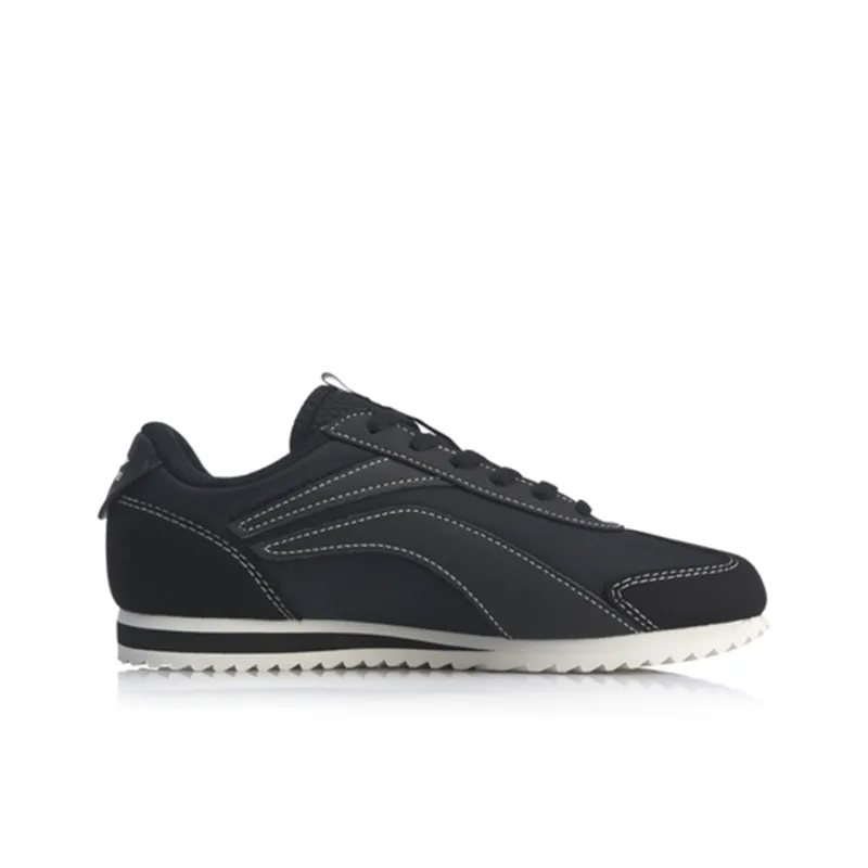 LiNing 3KM Breathable, Lightweight, Slip Resistant Low Top Casual Shoes Women's Black-1
