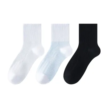 XXLLG Mid Calf Socks Men's 3 Pack
