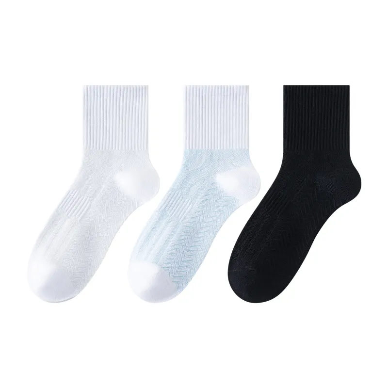 XXLLG Mid Calf Socks Men's 3 Pack-0