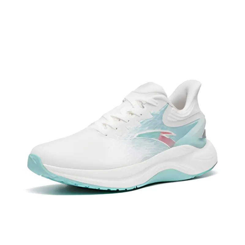 Anta Gen 3.0 Anti Slip Wear Resistant Low Top Running Shoes Women's White Green-2