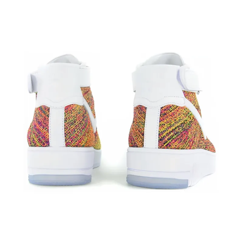 Nike Air Force 1 Mid Flyknit Multi Color White-3