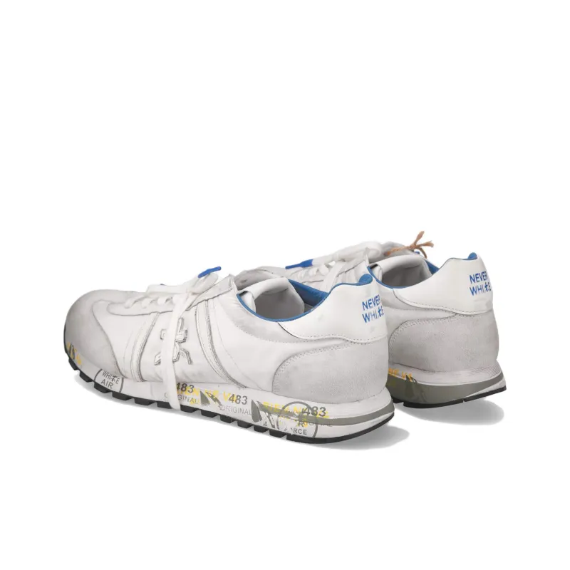 PREMIATA Lucy Low-Top Casual Shoes Men's White-4