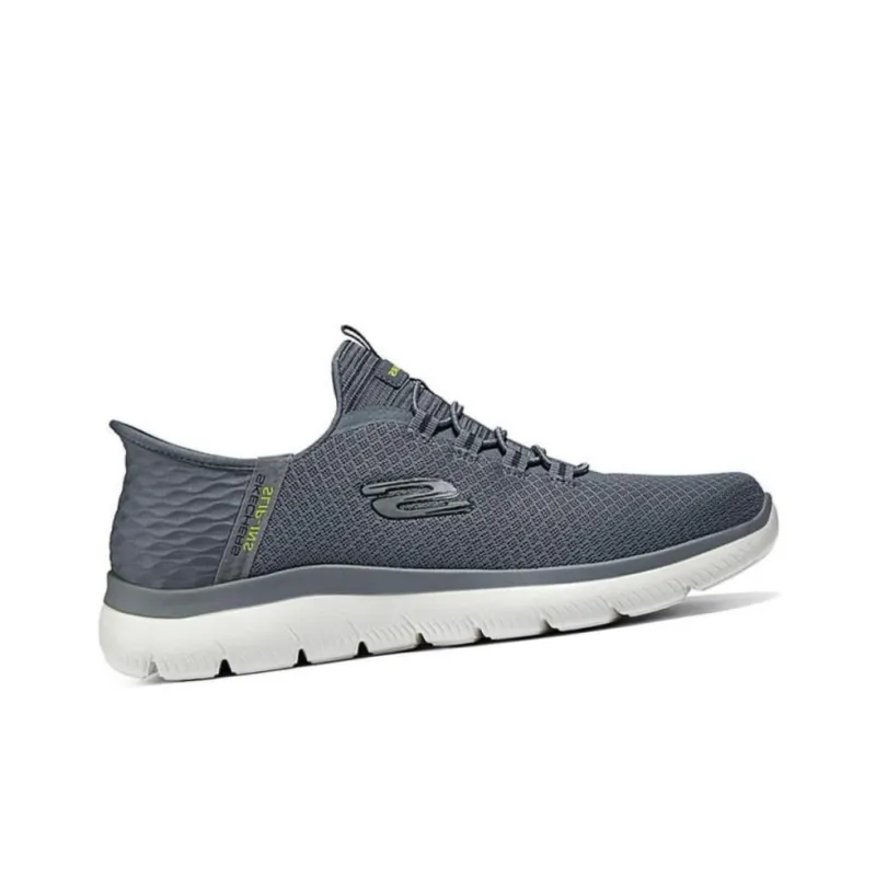 Skechers Slip Ins Slip Ins Technology Lightweight Low Top Casual Shoes Men's Gray-1