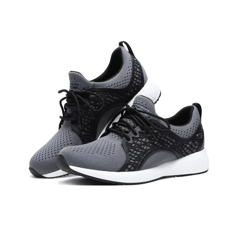 Skechers Bob's Squad Anti-Slip And Wear-Resistant Breathable Low-Top Sports Casual Shoes Women's Charcoal-2