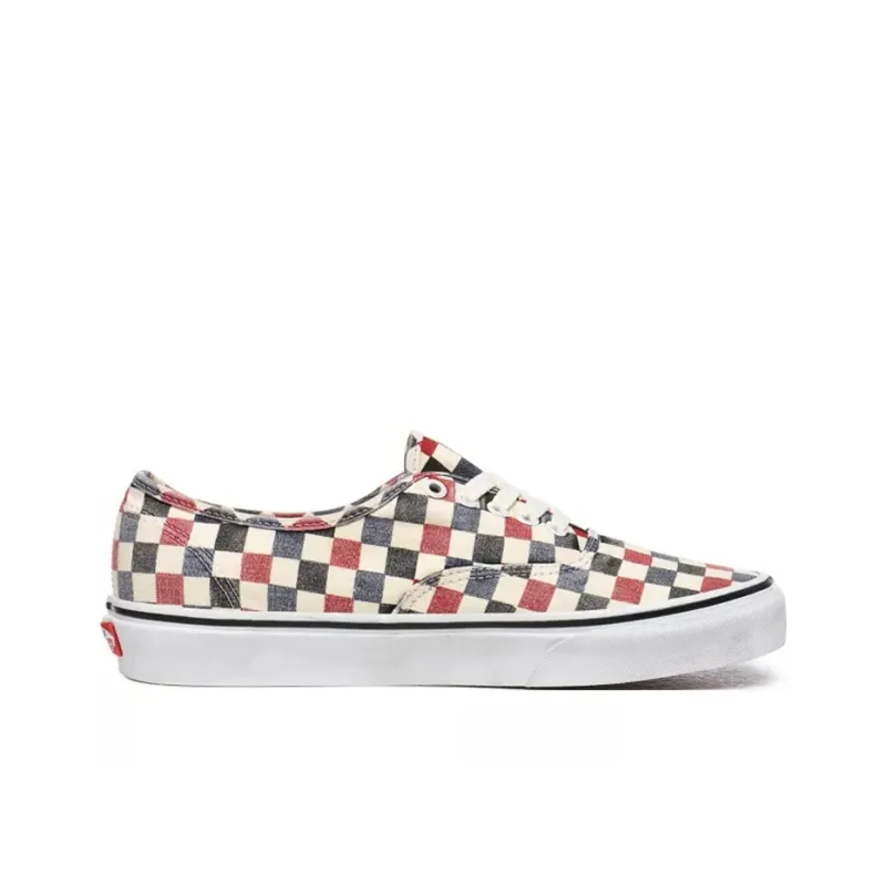 Vans Washed Authentic Black/RedCheckboard-1
