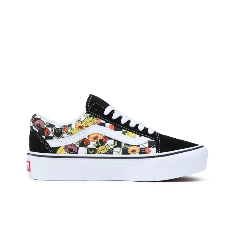 Old Skool Vans Platform 'Poppy Checkerboard'-1