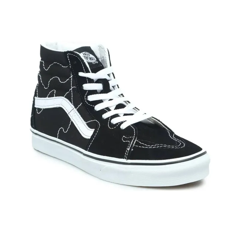 Vans SK8 HI Stitch 'Black White'-2