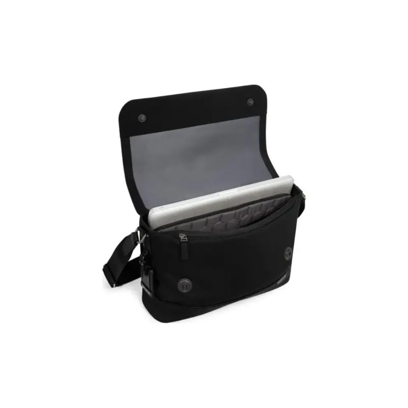 TUMI Nylon Messenger Bag, Shoulder Bag, Crossbody Bag Men's Black-4