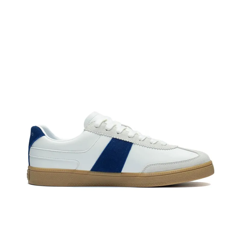 LiNing Cloud River 1.5 Anti-Slip Wear-Resistant Low-Top Skateboard Shoes White Blue-1