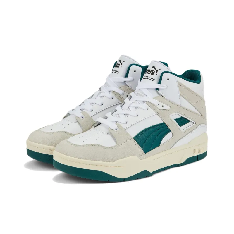PUMA Slipstream Mid Heritage White Green-2