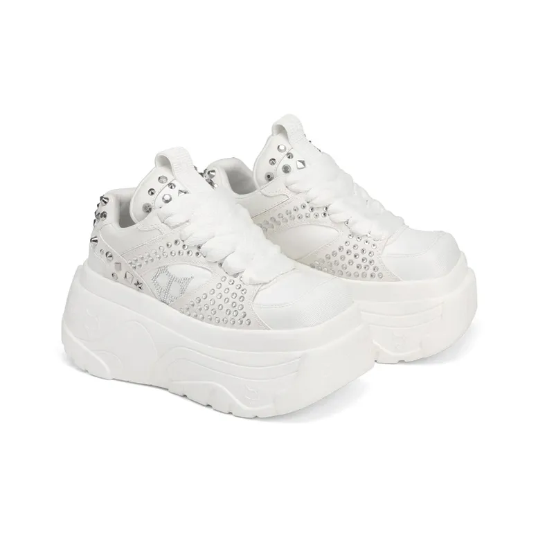 Naked Wolfe Fantasy Height Increasing Low-Top Sports Casual Shoes Women's White-1