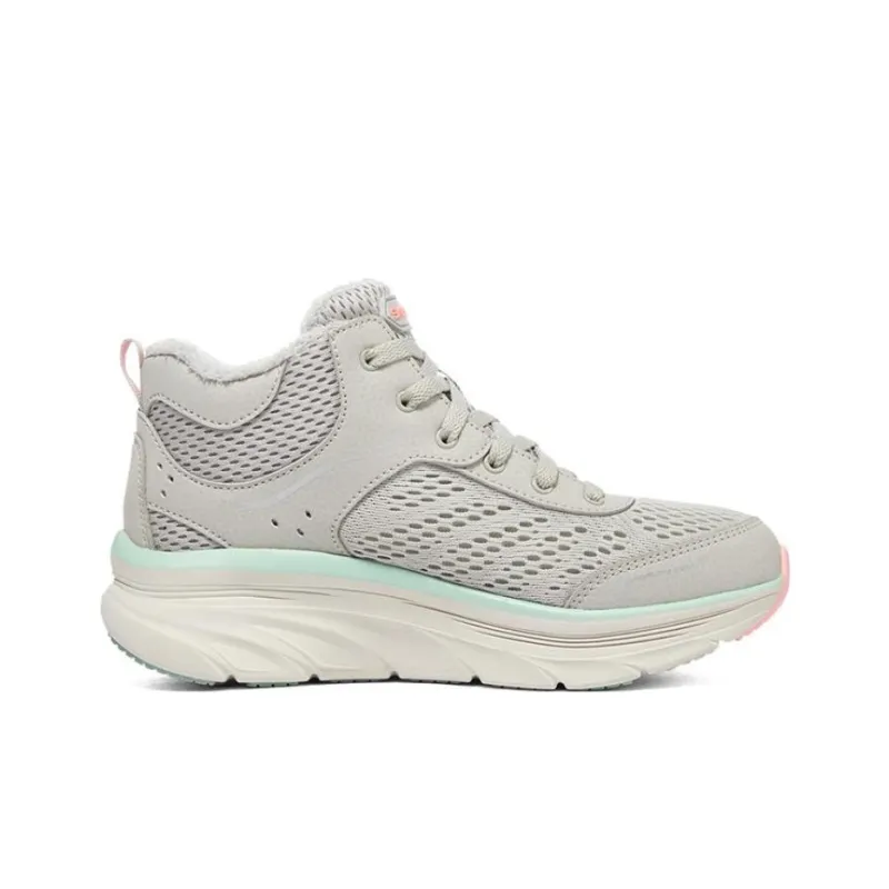 Skechers D'Lux Walker Cushioning Slip Resistant Mid Top Casual Shoes Women's Gray-1