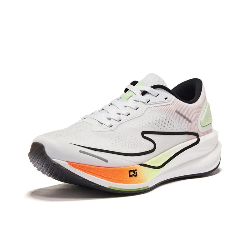 Erke Dust 2.0 Shock Absorbers Rebound Low Top Marathon Training Long Distance Running Shoes Men's White Green-2