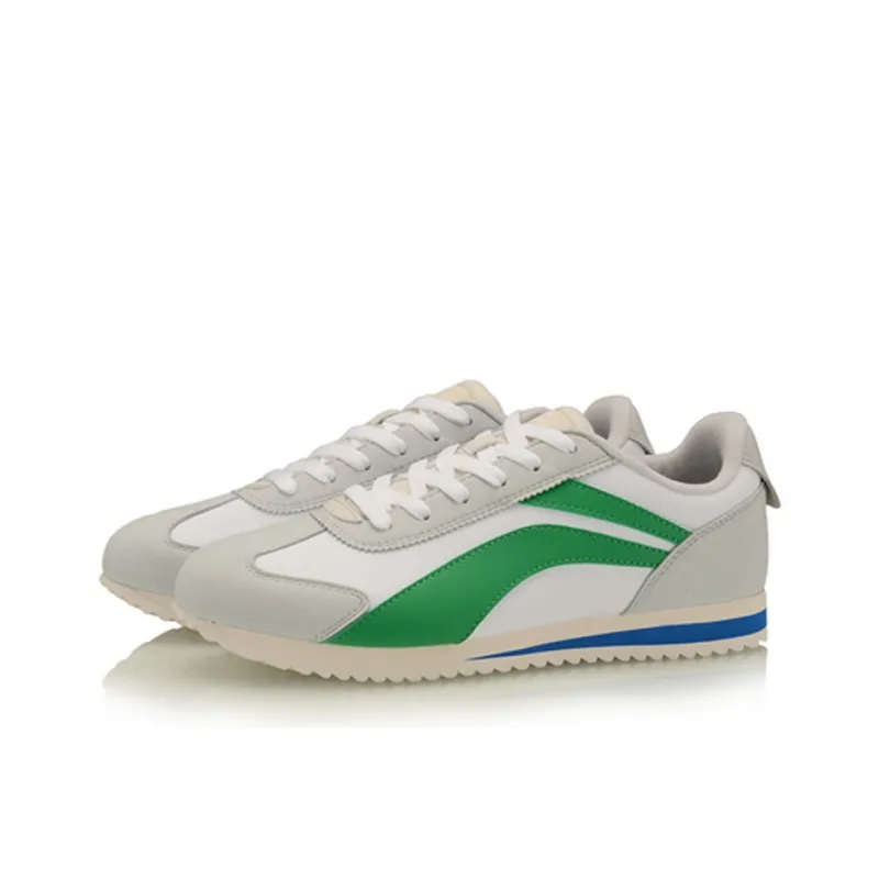 LiNing 3K Low-Top Casual Shoes Men's White Gray Green-2
