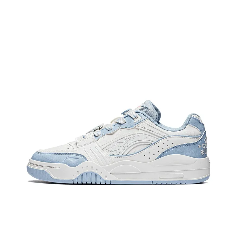 Li Ning Moon White X Disney Marie Cat 'White Blue' Women's-0