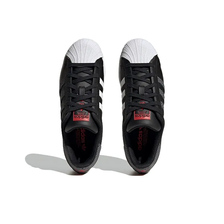 Superstar Women's Adidas Originals 'Black White Snakeskin' Women's-4