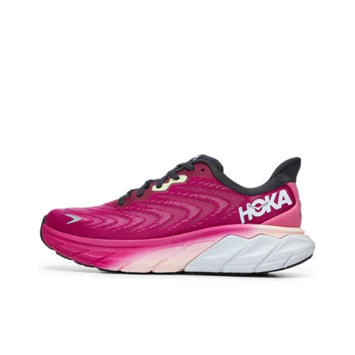 HOKA ONE ONE Arahi 6 Running Shoes Women's Low-Top Rose Red