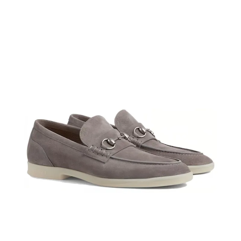 GUCCI Loafers Men Gray-2