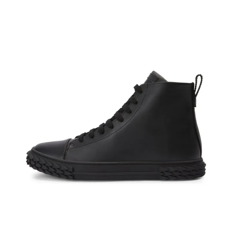 Giuseppe Zanotti/GZ Blabber Ecoblabber High Top Stylish Skateboarding Shoes Men's Black-0