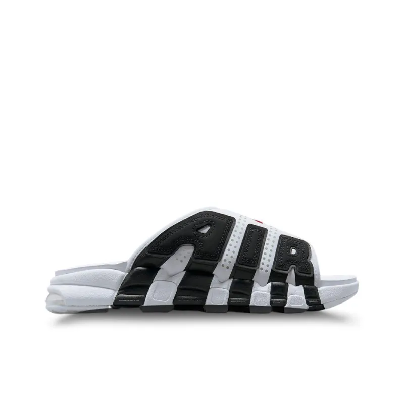 Nike Air More Uptempo Slide 'White Black Red'-1